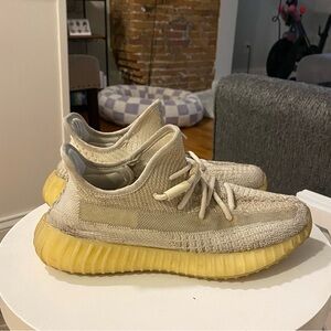 Tan and white Yeezy sneakers size 8!